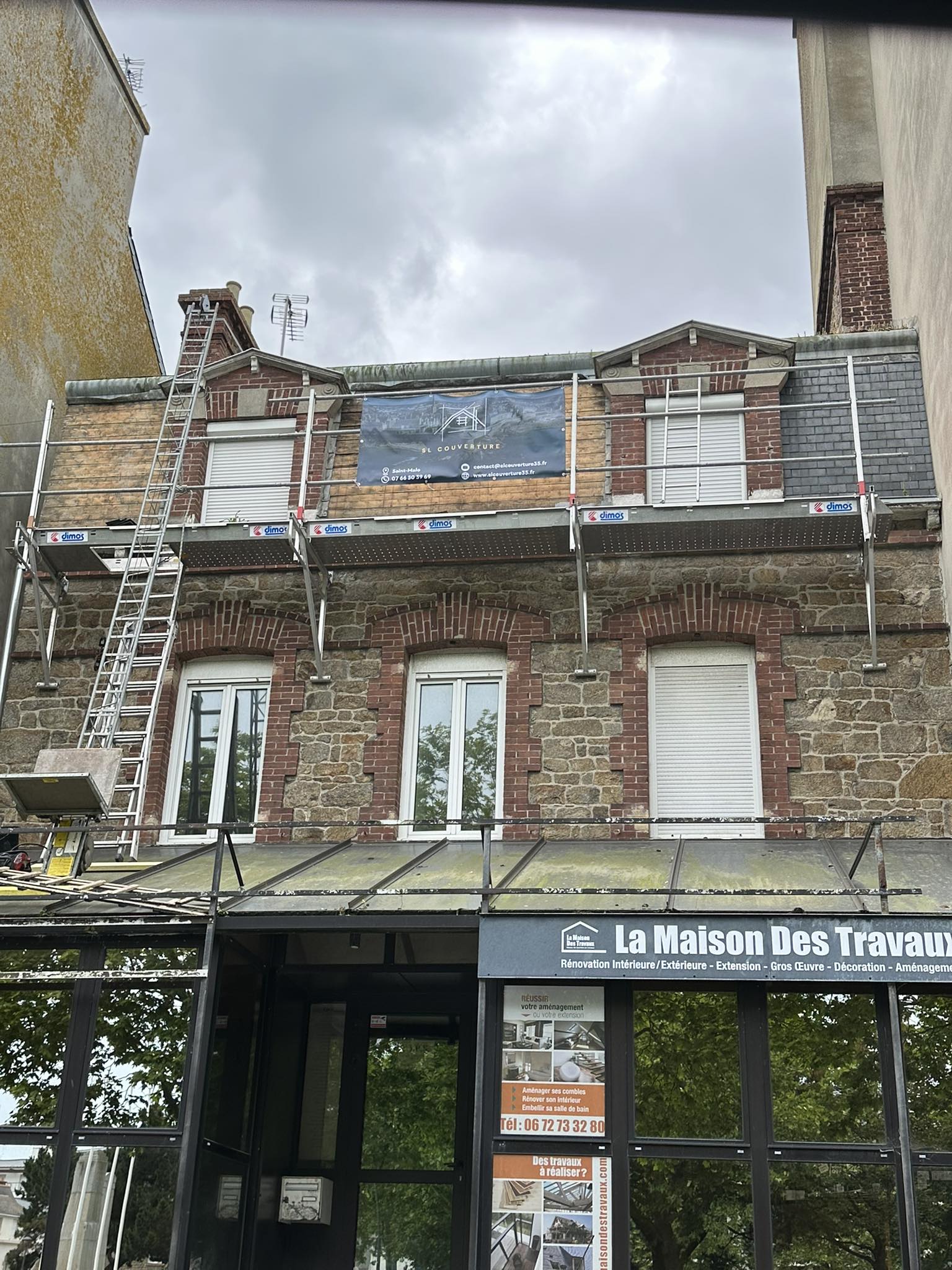 Travaux de couverture sur toiture