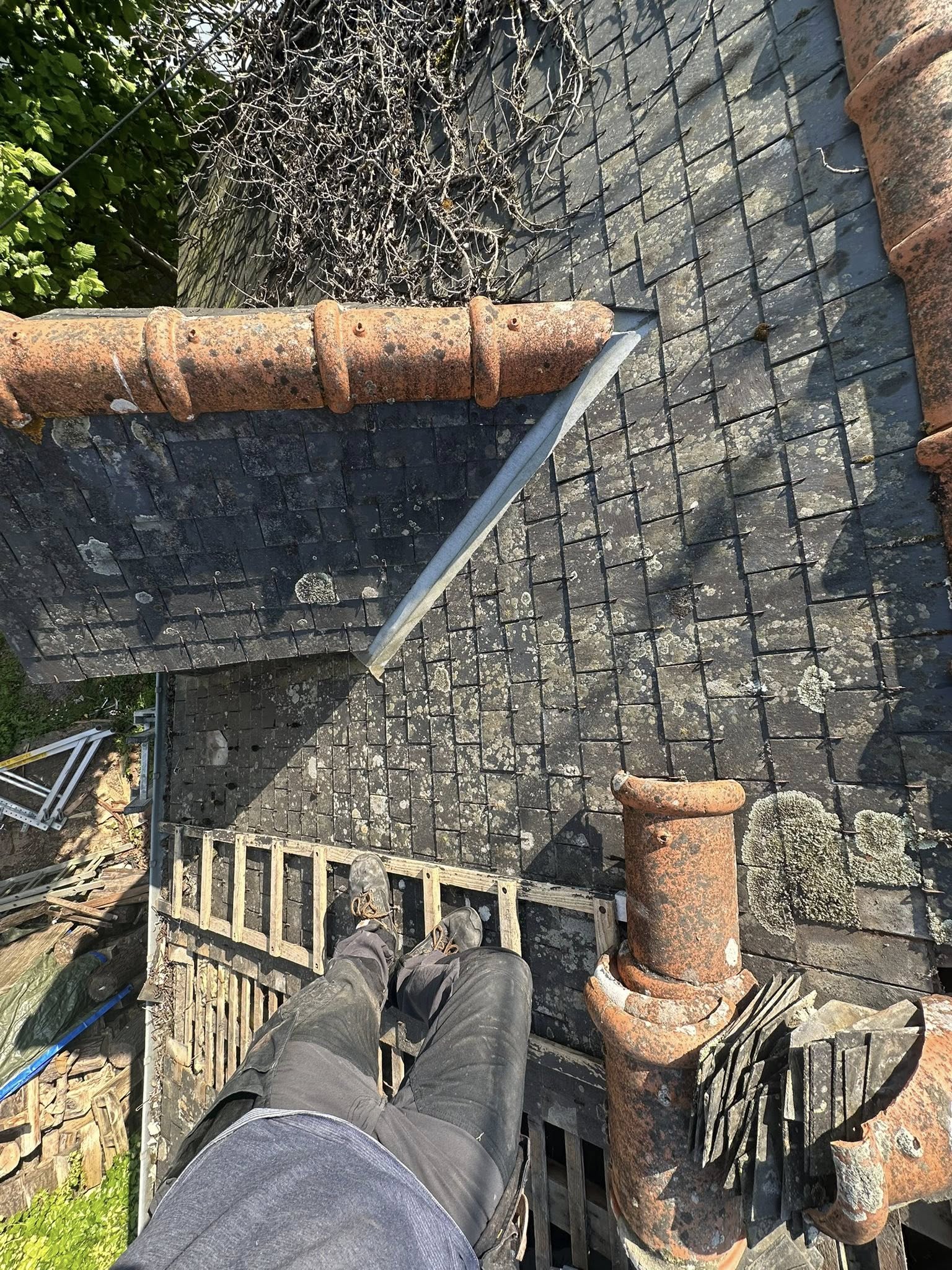 Travaux de couverture sur toiture